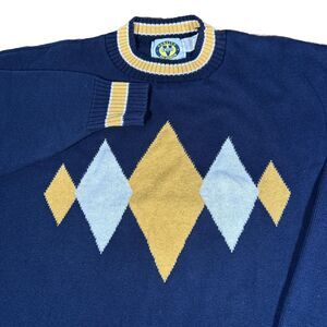 Vintage Raggs Varsity All American Men's L Pullover Crewneck Sweater USA 80s 90s